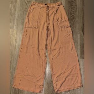 Forever 21 Peach Elastic Waist Pants